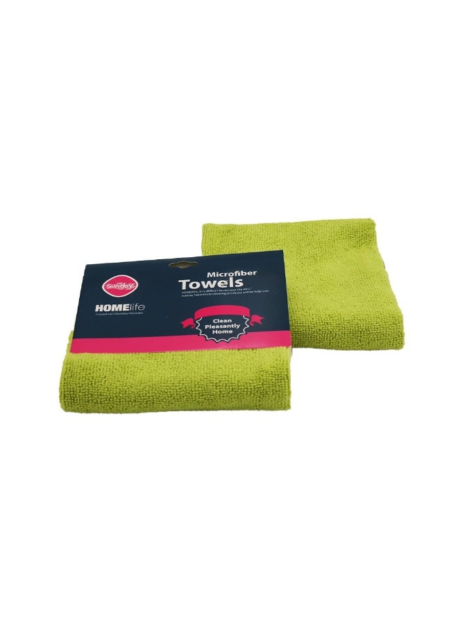 IDEAL PACK Premium Microfiber Towels for Cleaning – Ultra Soft, Lint-Free, Highly Absorbent Cloths for Cars, Kitchen, Windows, Glass, Electronics & Household Use Washable & Reusable Pack (Parrot Green) - Image 2